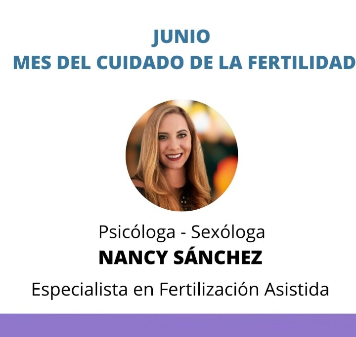 Junio: Mes del Cuidado de la Fertilidad
Les compartimos este importe mensaje de Nancy Sánchez. Psicóloga. Sexóloga. MP 1842
en el día y mes del cuidado de la fertilidad

Psicóloga Nancy Sánchez 
Cel: 3815453253

instagram.com/tv/CPsvUfIJEMN…

#Fertilidad #Infertilidad