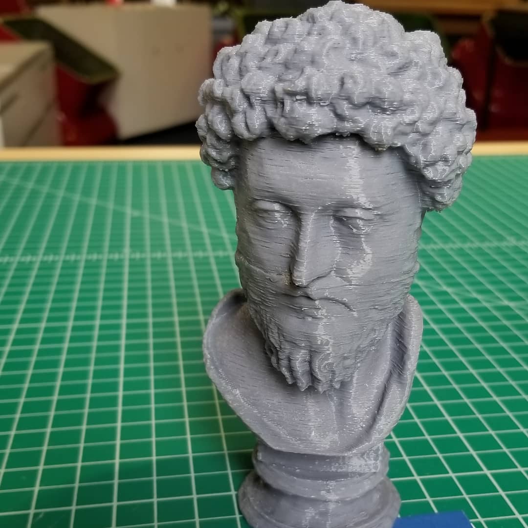 CCLDMakerspace's tweet image. We&apos;ve been making a variety of 3D prints lately, from moody Sabito masks to model railroad bridges to coffee grinder parts, and everything in between. Find something you&apos;d like to print from @thingiverse or design your own custom 3D object. #ccldmakerspace #3dprinting