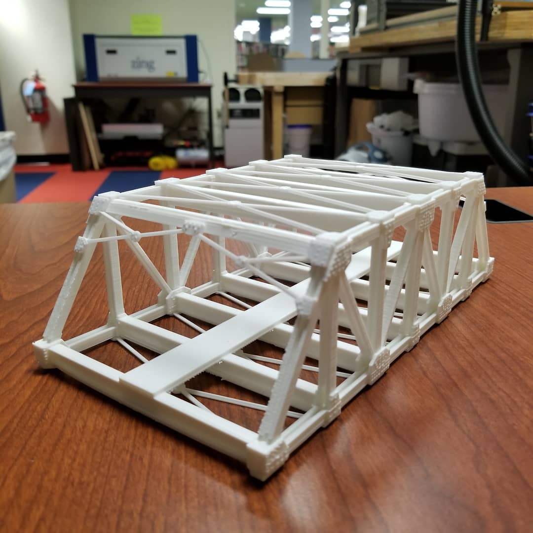 CCLDMakerspace's tweet image. We&apos;ve been making a variety of 3D prints lately, from moody Sabito masks to model railroad bridges to coffee grinder parts, and everything in between. Find something you&apos;d like to print from @thingiverse or design your own custom 3D object. #ccldmakerspace #3dprinting