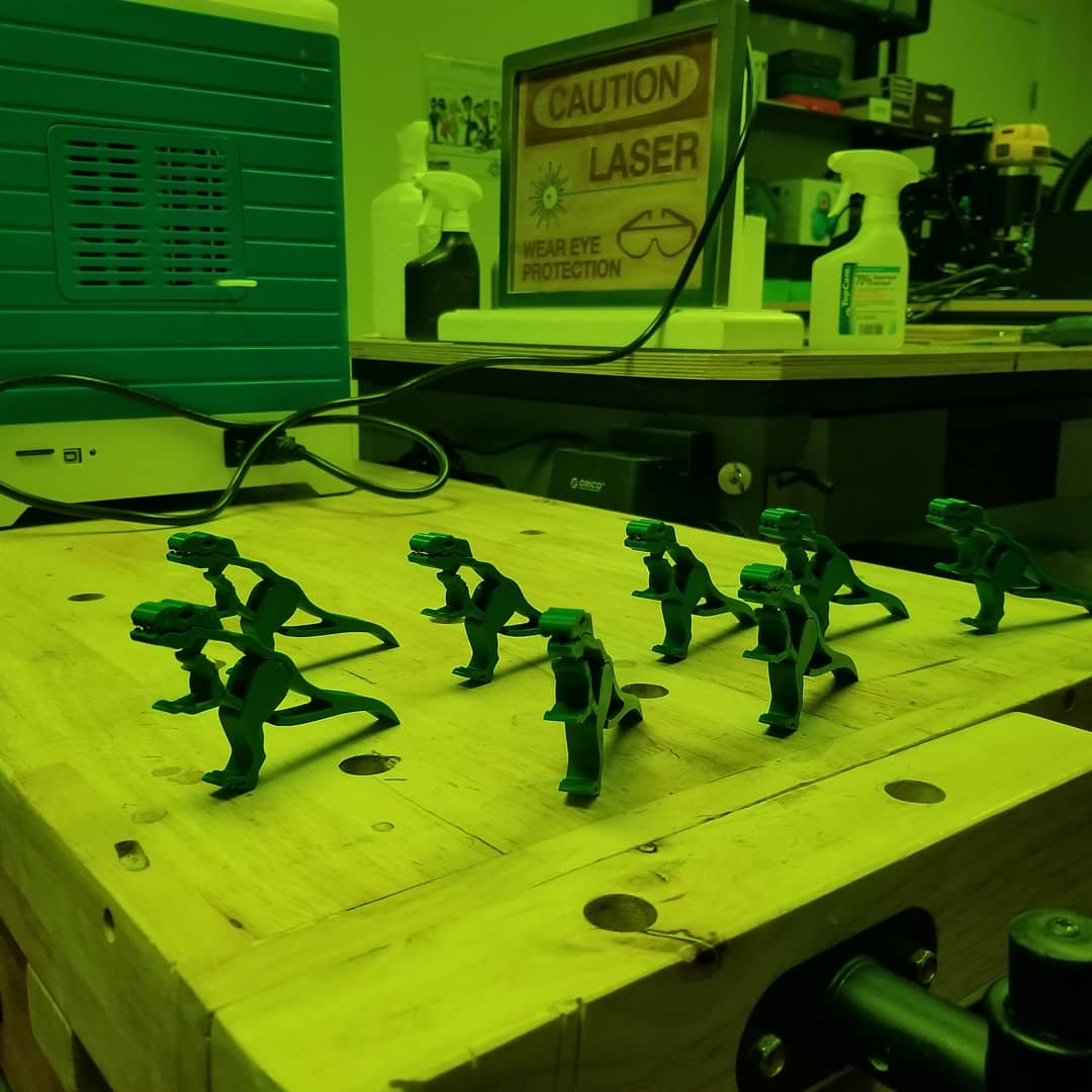 CCLDMakerspace's tweet image. We&apos;ve been making a variety of 3D prints lately, from moody Sabito masks to model railroad bridges to coffee grinder parts, and everything in between. Find something you&apos;d like to print from @thingiverse or design your own custom 3D object. #ccldmakerspace #3dprinting