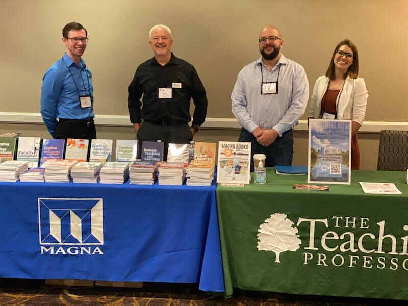 teachprof's tweet image. If you&apos;re at the #TeachingProfessorConference come visit us at the booth! Check out our books, sign up for a chance to win a FREE registration to next year&apos;s conference, and say hello to The Teaching Professor and Faculty Focus editors!