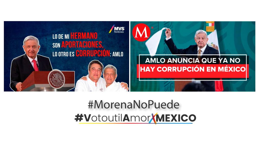 PacoTrejoR's tweet photo. ¡Dijeron que acabarían con la corrupción! 

No sólo no la acabaron, trajeron nuevos y peores corruptos. 

#MorenaNoPuede 
#VotoutilAmorXMEXICO https://t.co/1PHzAA0vbJ