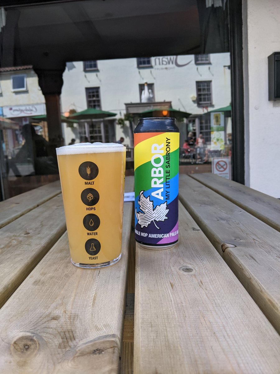 TheHookPub's tweet photo. Well you have also drunk me dry on @WiperAndTrue Kaleidoscope, but fresh on the keg Taps (you love it in cans) I have @ArborAles My Little Sabrony! #Goodbeer #Goodbrewery #Goodpub #Thornbury https://t.co/psB0se8BTq