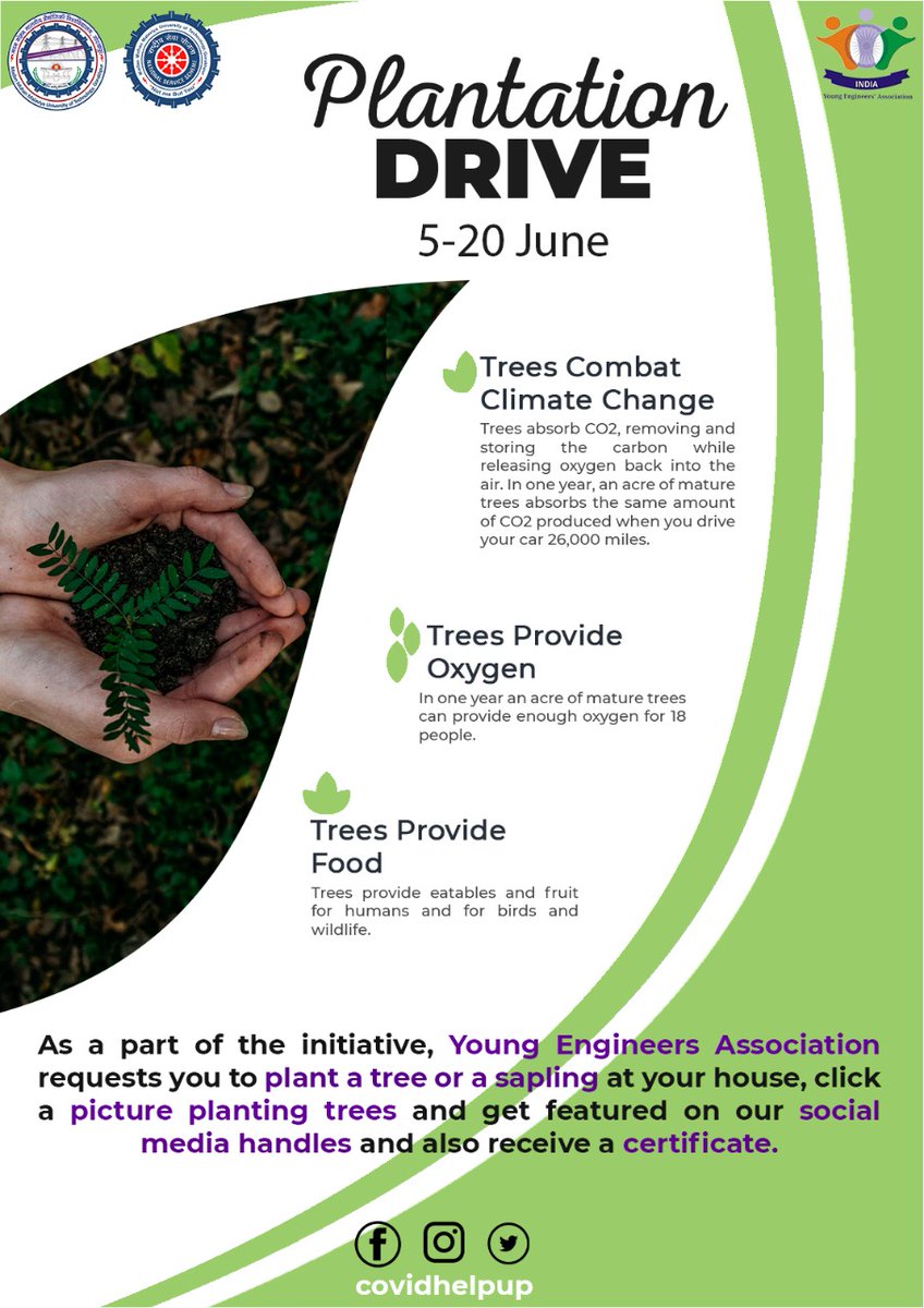 EngineersYouth's tweet photo. To exist as a nation, to prosper as a state, to live as a people, we must have trees.”- Theodore
Please be a part of this initiative.☘️ https://t.co/3xkyNb9O3W