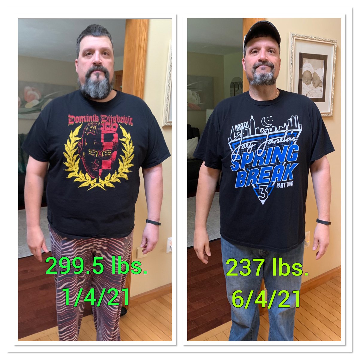 5 months, 62.5 lbs lost.
No pills, no powders, no fad diets, just eating right and walking. The guy on the left was miserable. The guy on the right is happy, because he finally is. I like this new version of me. I am focused, I am driven and I am NOT done! πͺπΌ β€οΈ #62Down https://t.co/jvi7dEvxnU