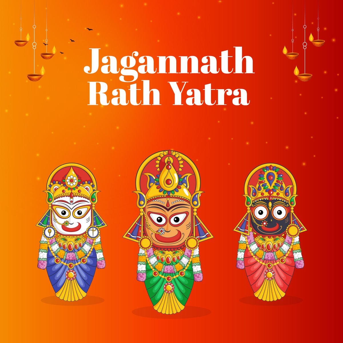Let us bow to Lord Jagannath to pray for universal peace and happiness.  
#RathYatra banners available on
bit.ly/2REM7vu
#creativehatti #bannersdesign #indiansticker #creativebanner #RathYatrabanner #RathYatra #RathYatrafestival #RathYatracollection #RathYatra2021