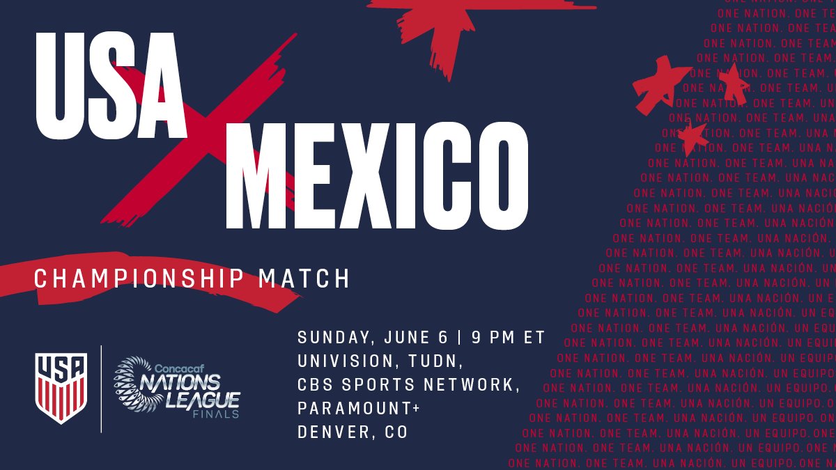 Good morning, 🇺🇸! 

We've got a 🏆 to play for on Sunday.