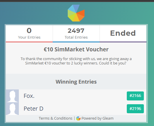 FlightSimBests's tweet image. The 2 giveaway winners have claimed their prizes:

@Putinlover1337 (Entered via Twitter)
Fox. (Entered via YouTube)

Congratulations! 🎉