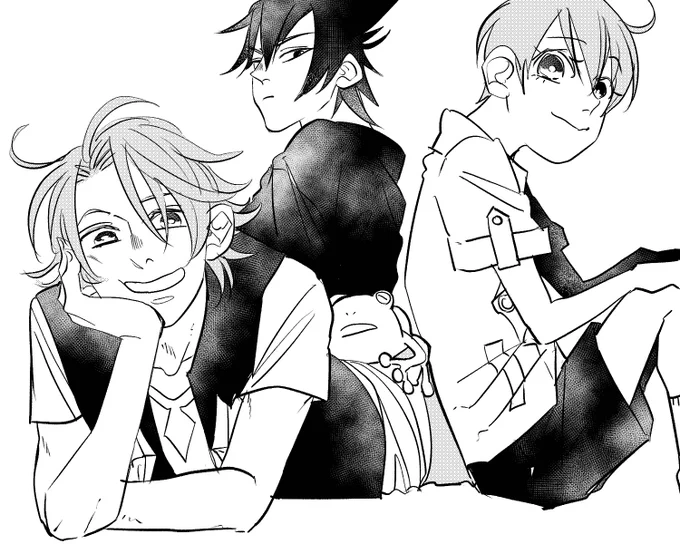 三男のリクエストでしたが、兄弟毛玉おまけしときました!
漫画のご感想も有難うございます😭嬉しいです!プロフカード読んでくれてる人ほんまにおるんやなってびっくりした笑
うちょーてんかぞく面白いので暇を持て余したオタクは読んでくれーアニメもいいよ!私はアニメから入りましたよん 