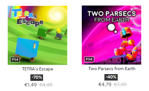abxgames_studio's tweet photo. "Two Parsecs from Earth" is 40% off –> 4.79€/$
and "TETRA’s Escape" is 70% off –> 1.49€/$
#TwoParsecsfromEarth #TETRAsEscape @RatalaikaGames #indigame #indiegames https://t.co/FDSbq9lZBT