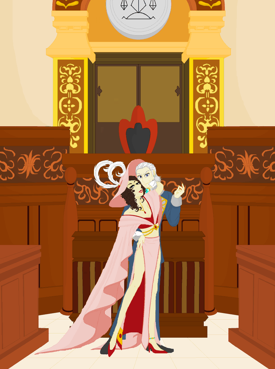 EmptyDollsHouse's tweet photo. #AceAttorney #prosecutor #manfredvonKarma #oc #witness #villain #team #evil #evilvibes #gameover #courtroom #courtroomdrama #fashion #gold #sylish #pixelart #digitalart #MSPaint #smallartist #2021timestamp https://t.co/IAbxgrcqjv