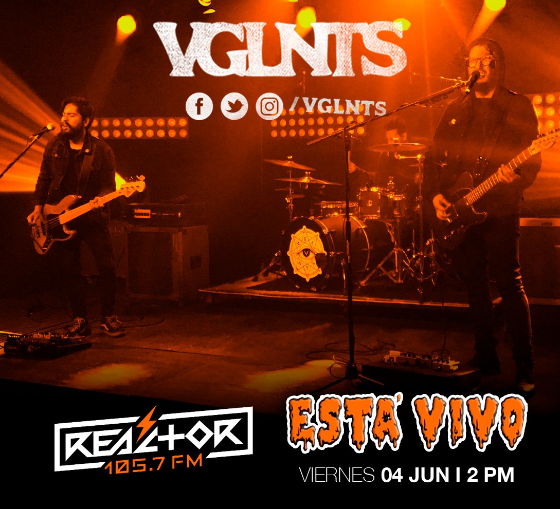 Hoy a las 2pm estaremos platicando en <a href="/Reactor105/">Reactor 105.7 FM</a> sobre las nuevas cosas que vienen para VGLNTS, sobre todo el gig que tendremos en el Multiforo Alicia esta 19 de junio. <a href="/luisalaouija/">Luisa La Ouija</a>
Sintonicen! #estavivo