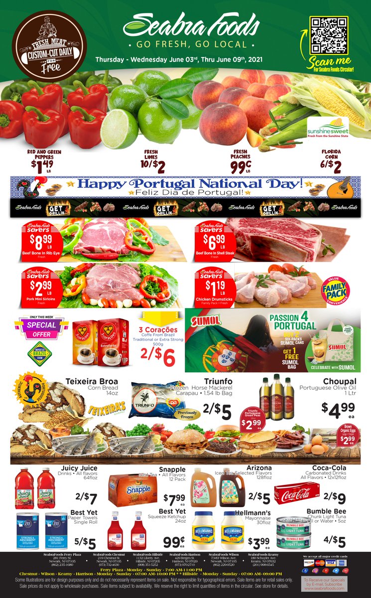 SeabraFoods's tweet photo. Don't Miss these Seabra Foods Specials-
Available at Our NJ Locations.  Valid: 6.03-6.10.21
#SeabraFoodsweek222021 https://t.co/WKjKMzwmmc