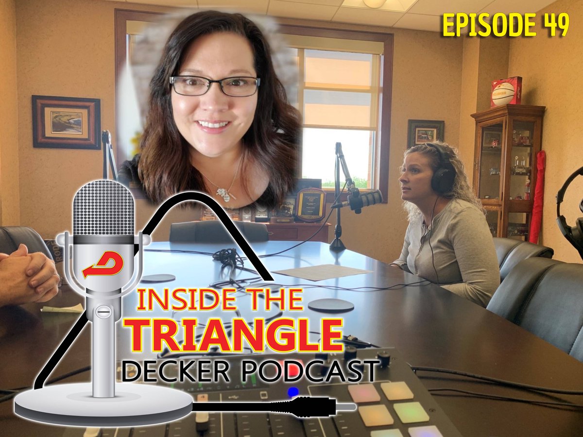 DeckerTruckLine's tweet image. Laura Biberdorf, Detention &amp;amp; Appts Coordinator &amp;amp; Megan Laughlin, CS Assistant, join host Darin Ladlie in this week’s episode of Inside the Triangle.  anchor.fm/deckertruckline
#InsidetheTriangle #DeckerPodcast
#DrivenToBeTheBest #DeckerTruckLine