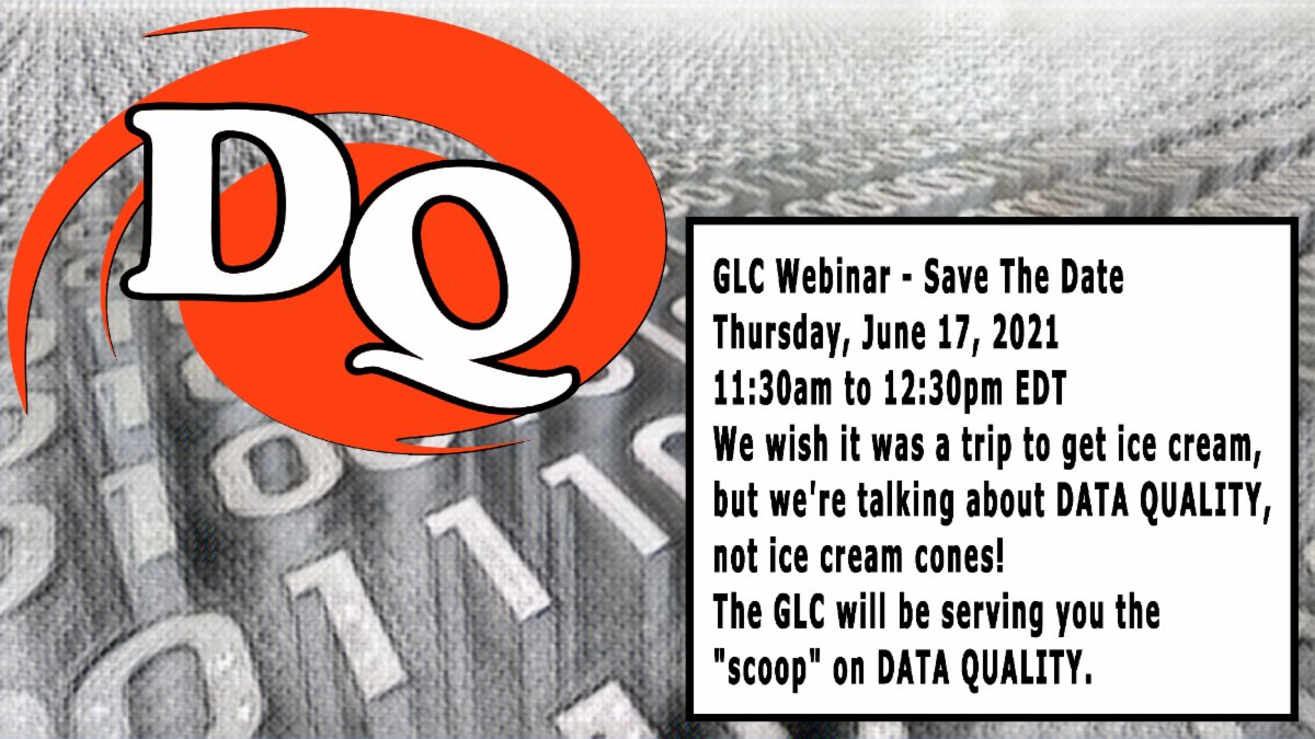 IAnorthcentral's tweet photo. GLC Webinar - Data Quality - June 17, 2021 https://t.co/nkJGOtI2Bs https://t.co/gd10sCxkai