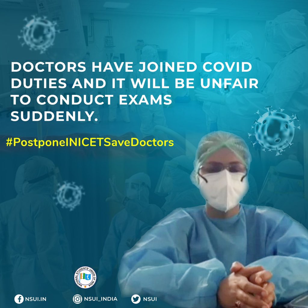 Nagesh_nsui6's tweet photo. Covid, cyclone has destroyed everything and instead of providing necessary help govt is engaged in planning for exam of Doctor which are consistently engaged in relief work,is it commitment...?                  #PostponeINICETSaveDoctors https://t.co/RgwwCMGsLl