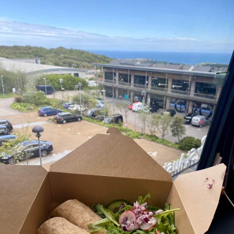 The team at <a href="/suewillmotthr/">Sue Willmott Careers. CrossRoads Careers Services</a> had our first in person meeting this year hosted by the wonderful <a href="/SABPConference/">SABP St Austell</a> with the most delicious lunch from salty bay Co. Check out the meeting room view!