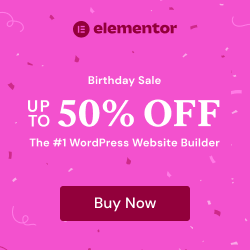 BirdieDesignNL's tweet photo. Wordpress page builder Elementor has a big birthday sale! Receive up to a 50% discount off. Get it now before the sale ends: https://t.co/OxoPIfjhoT https://t.co/dcTjomUEOb