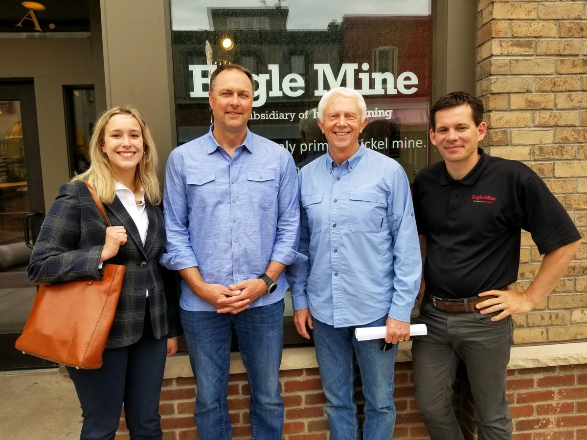 Visited with Eagle Mine leadership in Marquette to continue our conversation about the future and challenges facing our area and the industry.
I will continue fighting against increasingly bad policies that punish miners and impede mineral and energy production in our country. https://t.co/Ec7nD15oD0