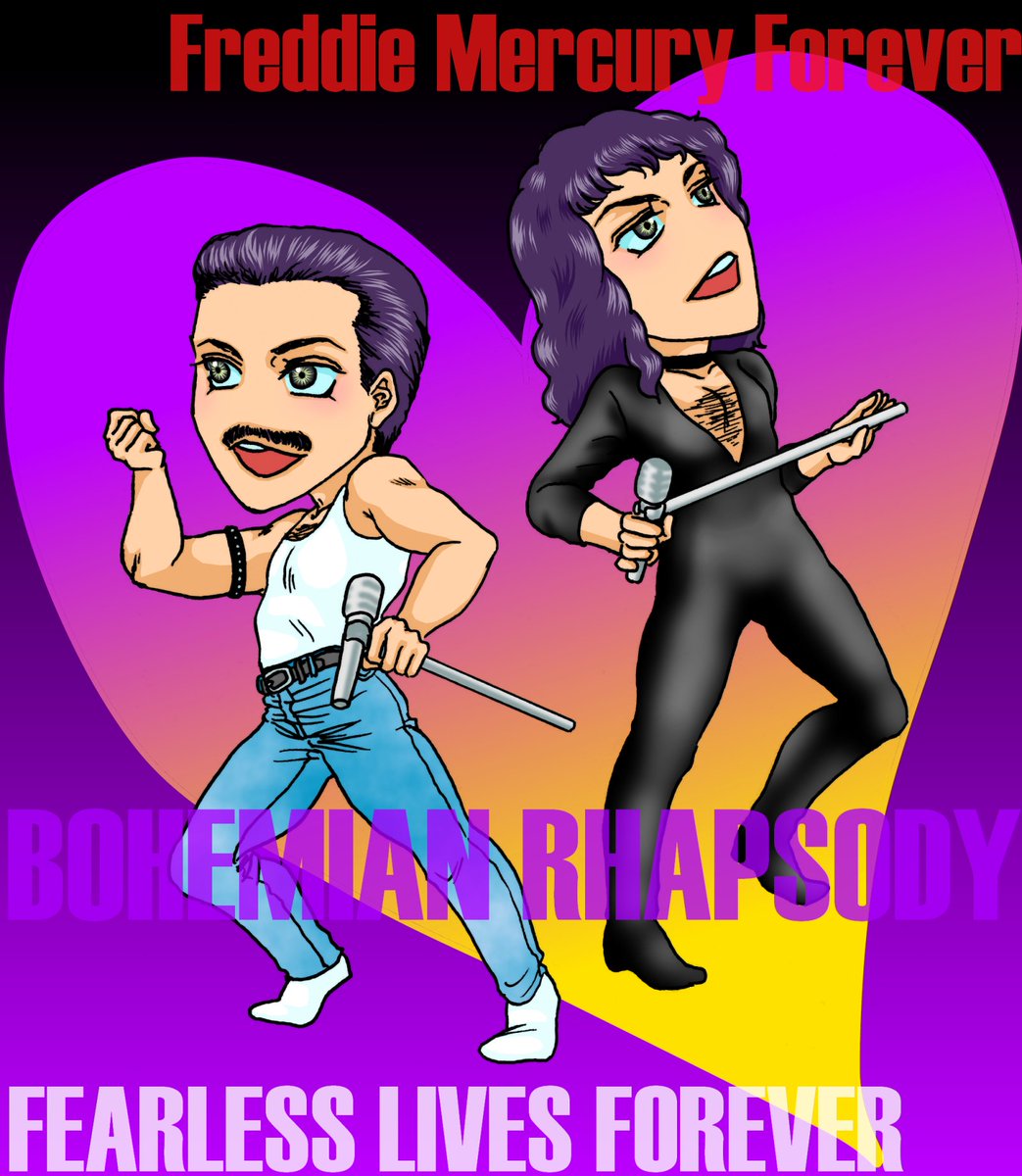 弥 彌 子 Y A M I C O ボヘミアン ラプソディ 地上波 まさかの 案の定 ノーカットじゃねぇ版 だと 愕然 イラスト再掲御容赦 ボヘミアンラプソディ ボヘミアン ラプソディー ボヘミアンラプソディー Queen フレディ似顔絵祭