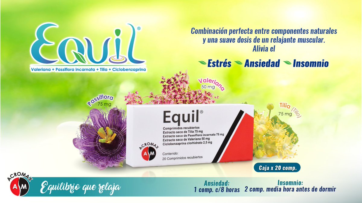 AcromaxEcuador's tweet photo. 📌 Los síntomas de estrés pueden estar afectando tu salud, aunque no te des cuenta. Puedes pensar que una enfermedad es la culpable de ese dolor de cabeza, de tu insomnio o de tu menor productividad. Pero el estrés puede ser la causa. 

🍃Este tema es auspiciado por #Equil https://t.co/wkhwW3yFMO