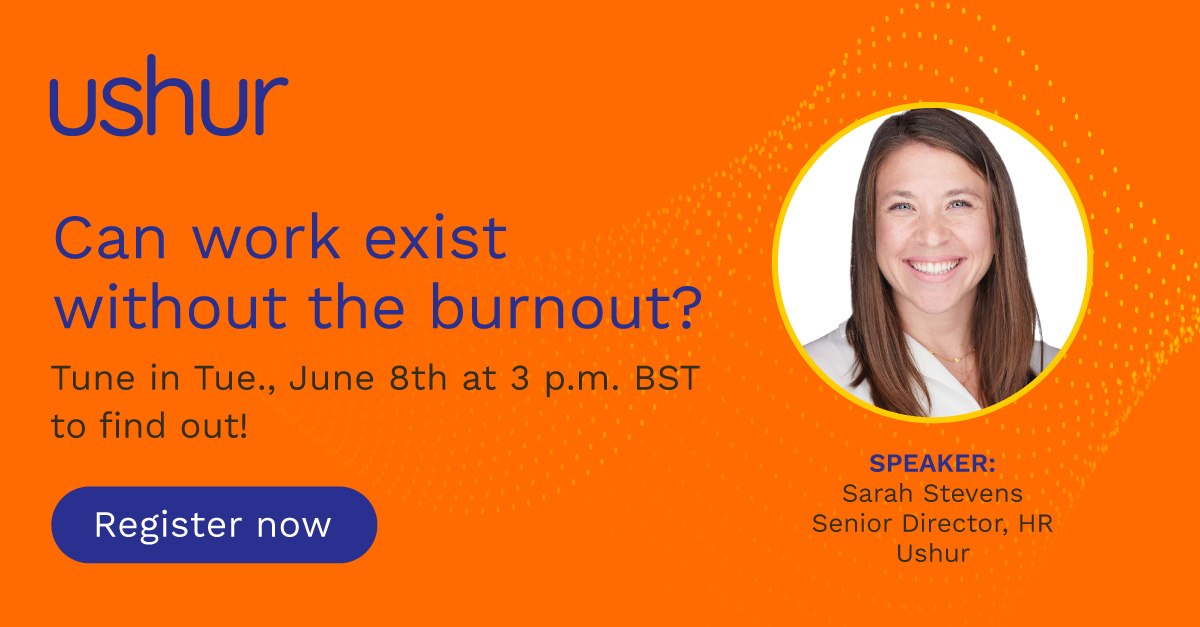ushurInc's tweet photo. Learn how to prevent employee burnout and improve morale in this webinar, "Can work exist without the burnout?" Tune in on June 8th at 3pm BST! 

Register here 👉 https://t.co/t7hVCfSuHN

Panelists are from @ushurInc, @Mastercard, @MHFAEngland, @Limeade https://t.co/akmyLIEG3A