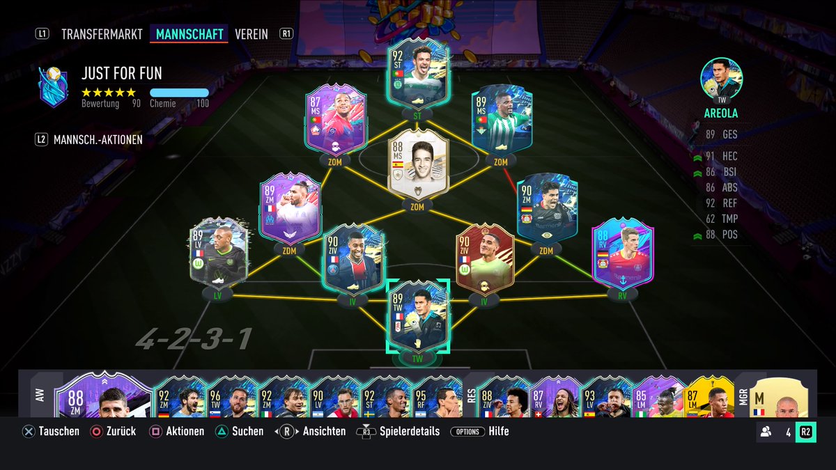 zMonzzy's tweet photo. #SheeshTeam @sheeshTUBE hey yaya das ist mein team alle untr8 außer Areola. Habe 380k Budget. Spiele in Game 4-2-2-2 https://t.co/JrkFVHEMN3