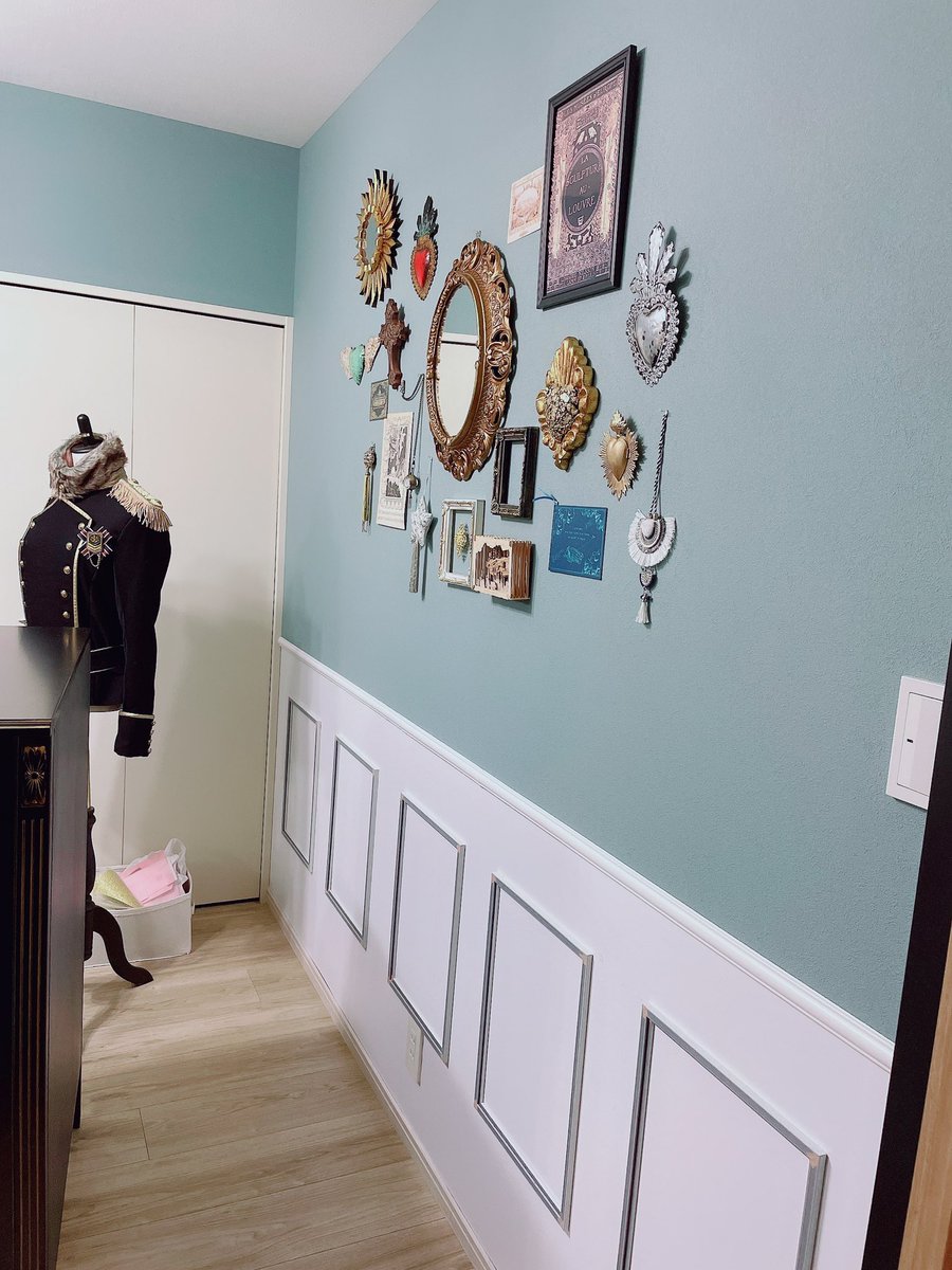 ট ইট র モールディングしたよ 100均のフォトフレーム全然オッケーですねぇ