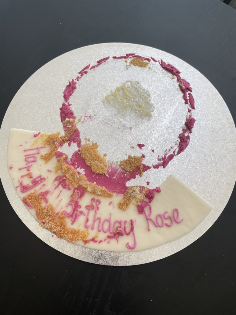 Gem_n_Ms's tweet photo. @marksandspencer So disappointed this is how I received my daughters first birthday cake, it was checked in the shop icing smushed message ruined. It looks rubbish!! Too late to sort out replacement. Never again! https://t.co/WysqR3QJbu