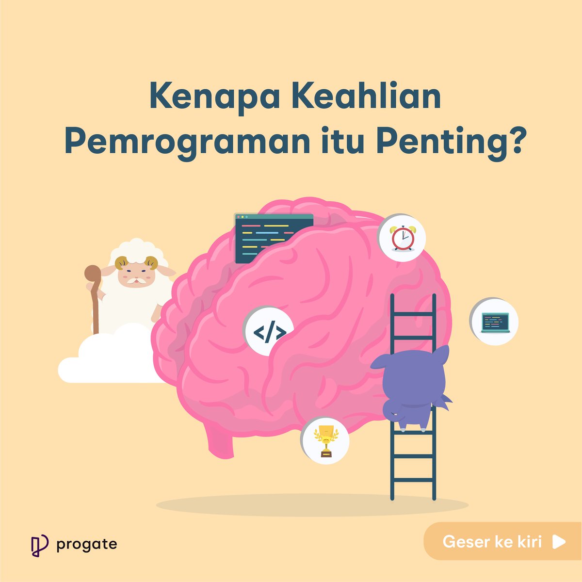 readysetcodeid's tweet photo. Supaya tetap semangat belajar di akhir pekan, yuk kita list bareng-bareng.
Kira-kira kenapa nih kok kemampuan pemrograman itu penting?
Kalau ini versi kami.
Kalau versi kamu apa nih?
Yuk share di kolom komentar ya
#ambillangkahmu #belajarcoding #bersamaprogate #programmerpemula https://t.co/8i8BgF7rmQ