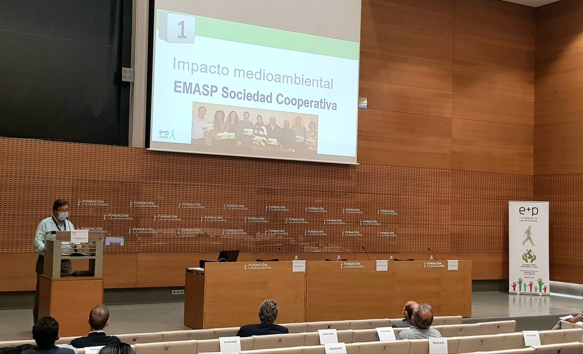 ¡Buenos días! Estamos en el "RECONOCIMIENTO A LAS EMPRESAS POR SUS BUENAS PRÁCTICAS CON LOS OBJETIVOS DE DESARROLLO SOSTENIBLE DE LA AGENDA 2030", en el sexto aniversario de la primera cooperativa de consumo eléctrico en Navarra, <a href="/emaspsocial/">E+P Cooperativa</a> "la energía de las personas”