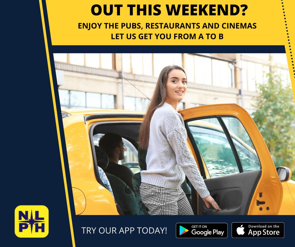 hire_north's tweet photo. TGIF! Enjoy the weekend and let us get you safely to and from your destination. Download our app for a quick &amp; easy booking. https://t.co/xJnmku9Th1