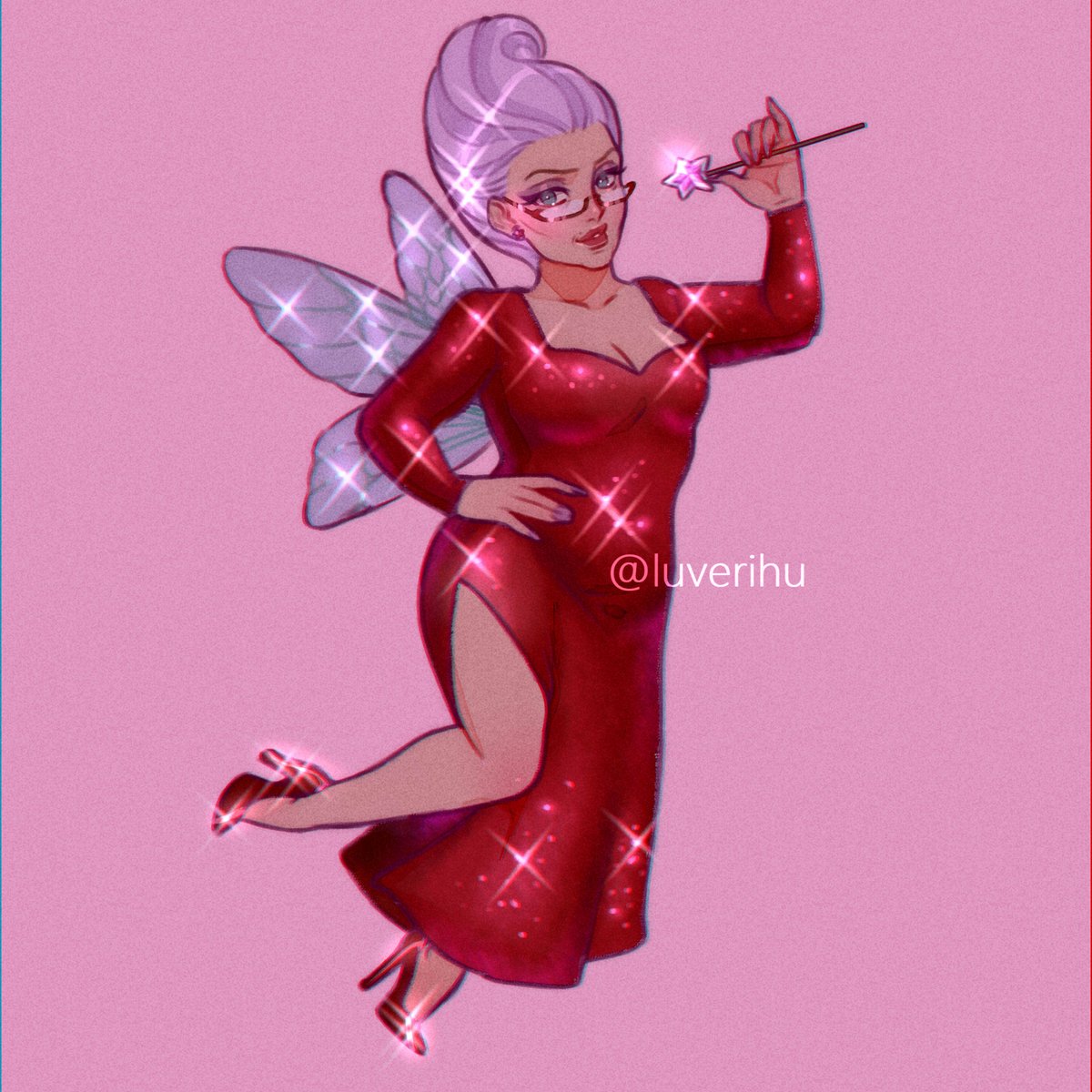the fairy godmother inspired by @pill6w and @VitricCitrus artworks ^^ #shrek the fairy godmother inspired by @pill6w and @VitricCitrus artworks ^^ #shrek