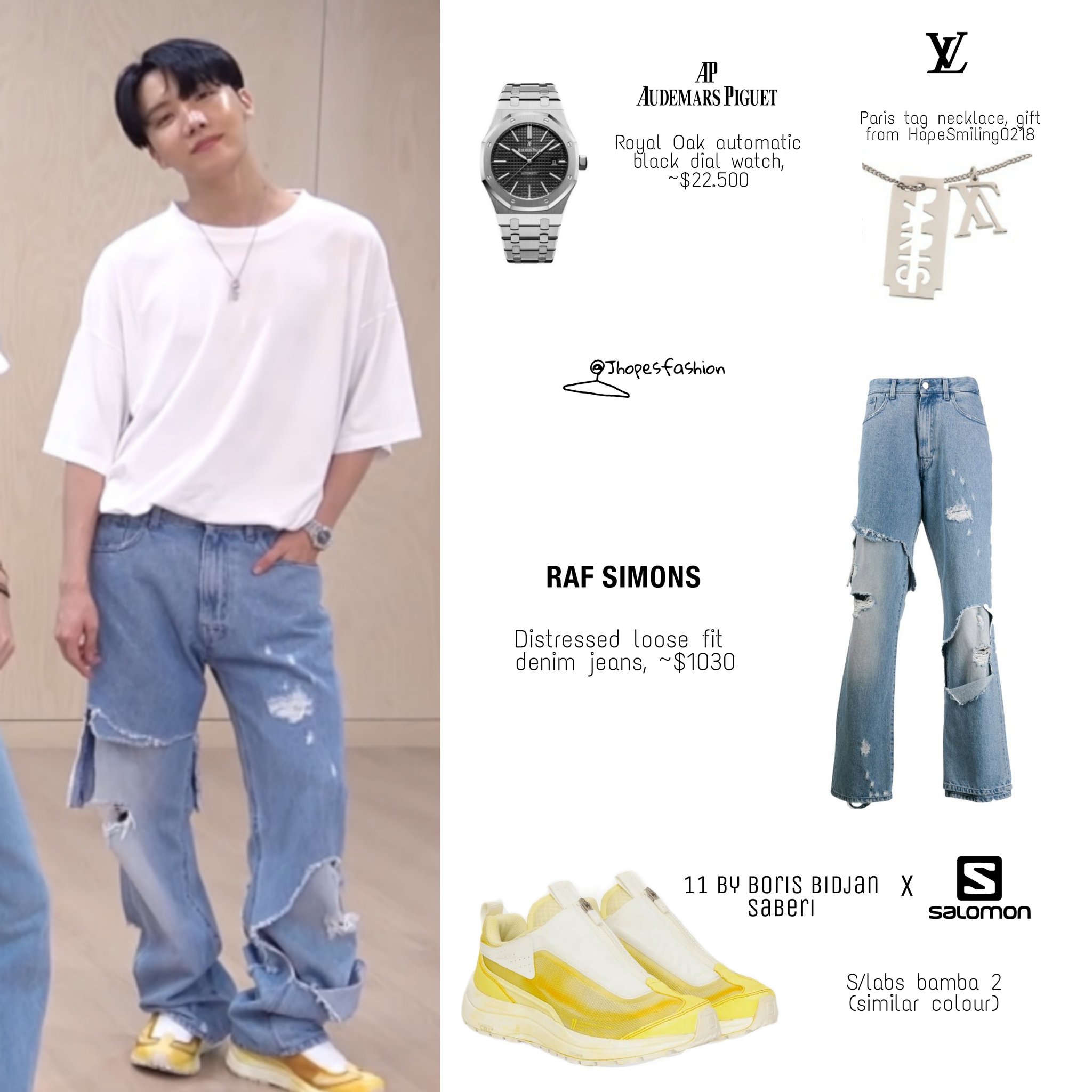 j-hope's closet (rest) on X: Hoseok's Louis Vuitton x NBA outfit and LV  bracelet & necklace 210526 - #BTSonLSSC #Jhope #제이홉 #Jhopefashion #BTS   / X