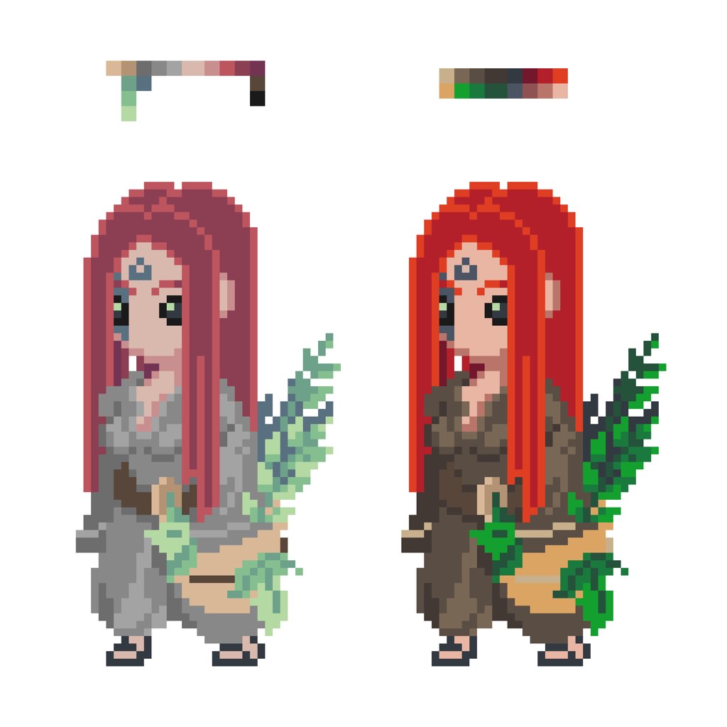 MossyPixe's tweet photo. 🪴🌿The Herbalist pixel character
———•
#pixelart #pixel #pixakiapp #pixaki #pixelcharacter #pixelcharacterdesign #pixelcharacters #retrogames #retrostyle #retrogaming #retrogamer #retrogame #2dart #2d https://t.co/OjmsiPnaXB