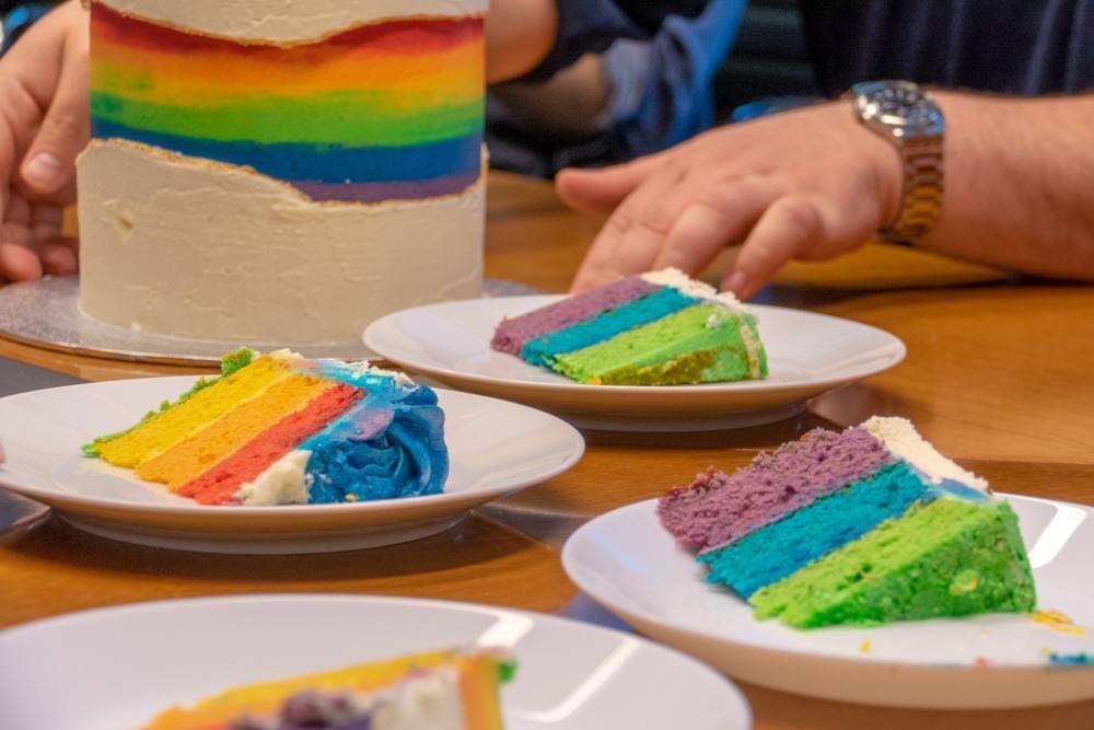 MarksMerav's tweet photo. @IsraelinBelgium @IsraelinGeneva @IsraelMFA @AgudaIsraelLGBT @UNGeneva @ILMissionVienna @ILGAWORLD @victor_madrigal Thank you☺️ I had great fun making such a colourful cake to celebrate an important and happy month. https://t.co/uebVEMXXAw