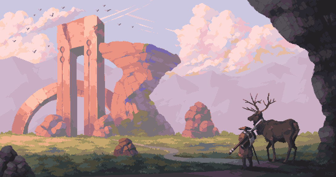 useless_pursuit's tweet photo. Remnants of another world
#pixelart #ドット絵 https://t.co/LN3hKlVpaB