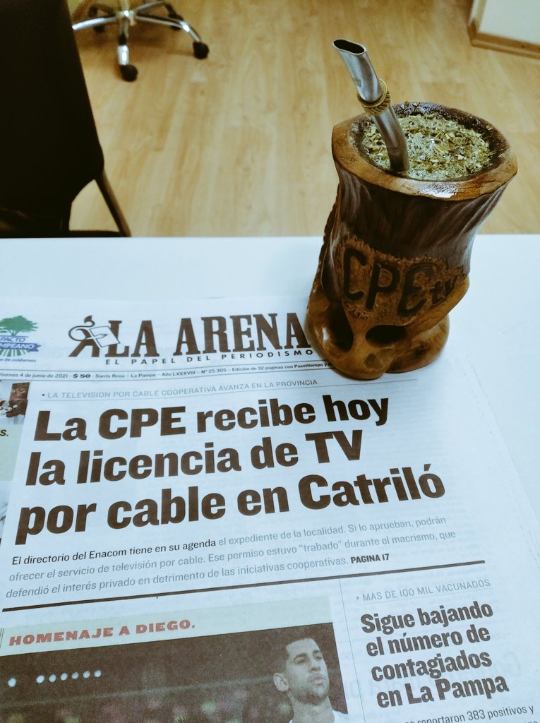 roigdario's tweet photo. Que la televisión cooperativa siga creciendo para todes.#LaPampa #Catrilo #Cpetv #Tv #Cpe https://t.co/x4A23rgAHV