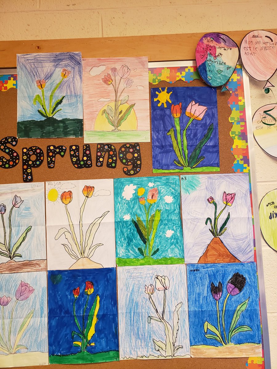 MrsFleming18's tweet photo. Beautiful artwork to welcome the amazing Spring weather! 🌞 @LarkhallAcademy @NLESDCA https://t.co/EBaHHrpY7U