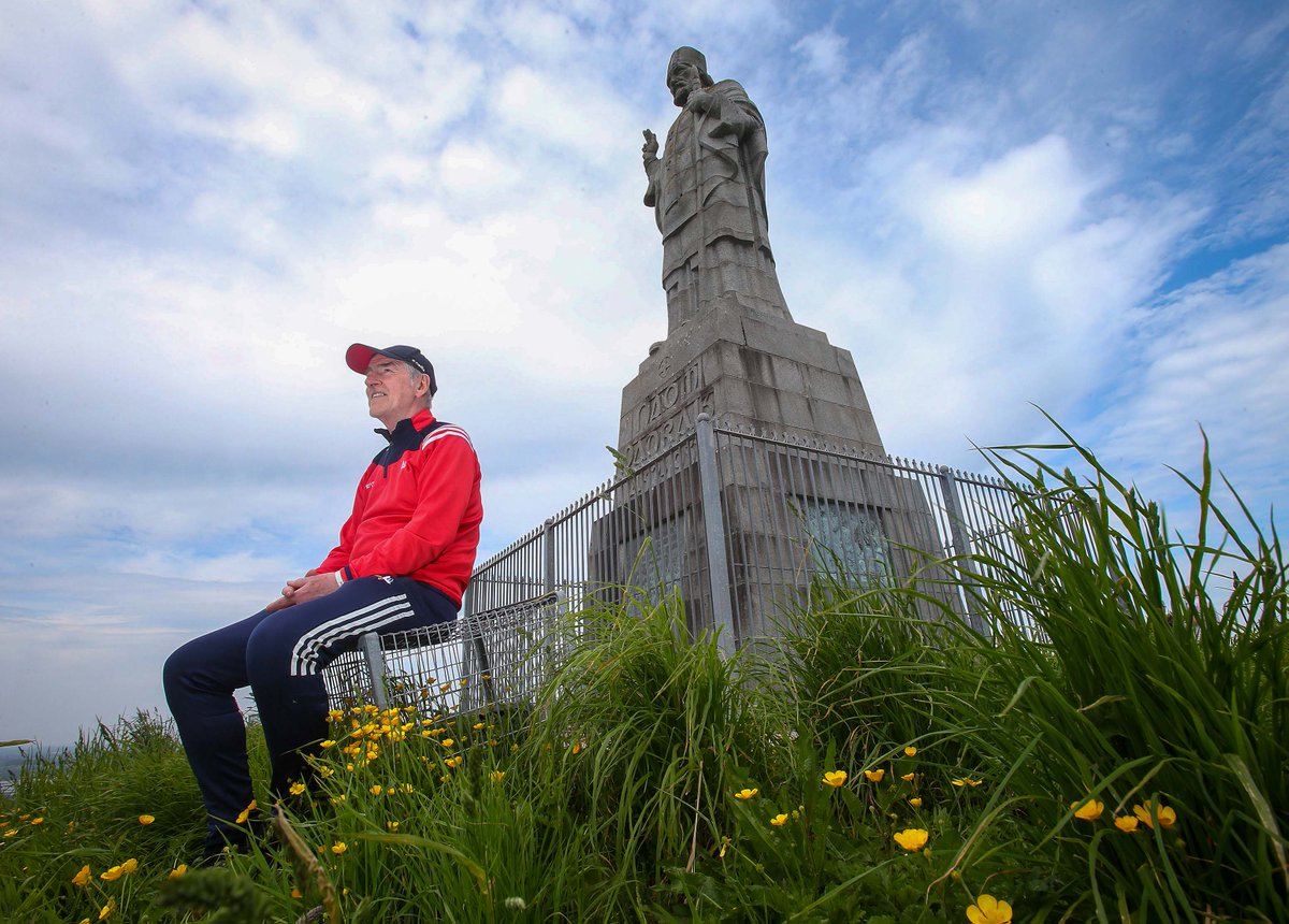 MalMccann's tweet photo. GAA manager Mickey Harte joins fellow pilgrims to follow in footsteps of St Patrick @irish_news @StPatrickCentre @purdypols @tonybailie @Dpatrickweather #codown #stpatricksway https://t.co/Ru3KKGlMnd https://t.co/qdncmGcdwM