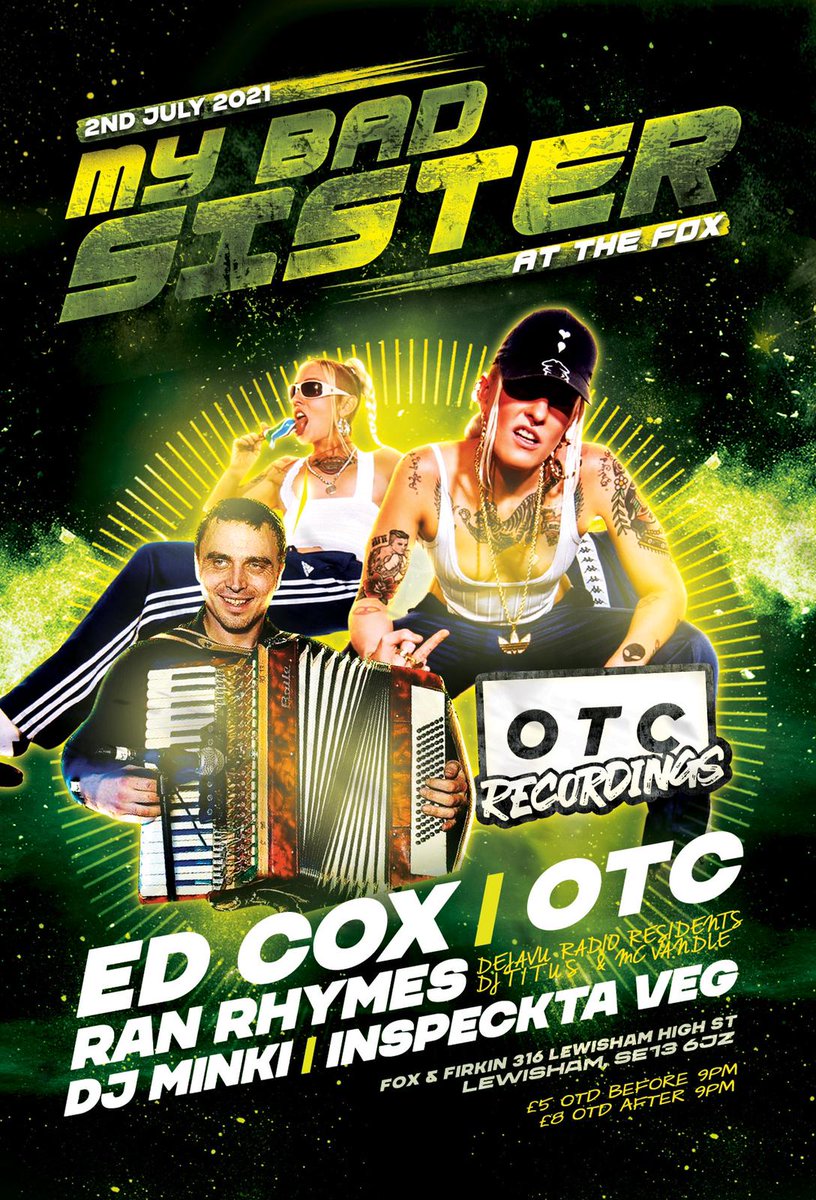 Our first gig in London 😀 check the line up 👌 <a href="/edcoxclowncore/">edcox</a> 🔥