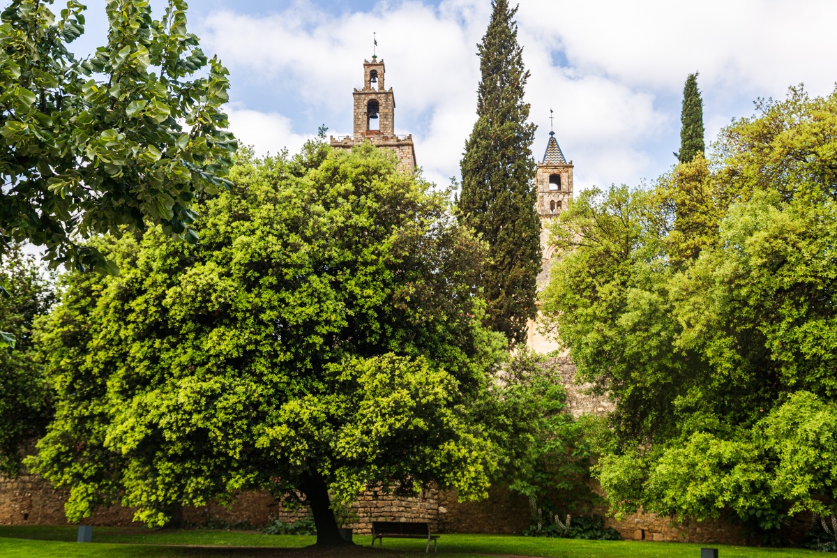 Bonitas vistas del Monasterio de #santcugat del Vallés.