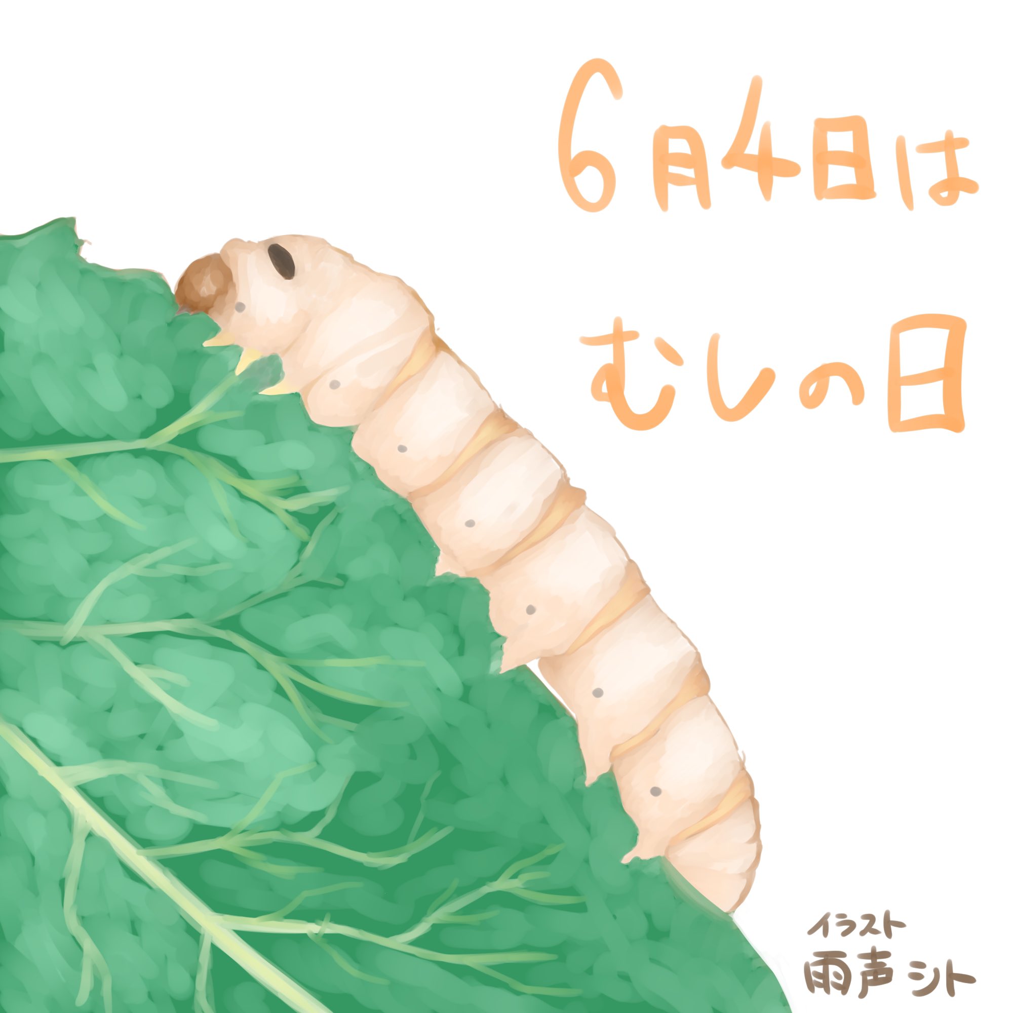 雨声シト 薬学ちょっとわかるクリエイターv 今日は むしの日なんだって だから 虫のイラスト描いてみた イラストだけど苦手な子がいたらごめんね W っ ３ ムシの日 虫の日 T Co Oprmbrg3h5 Twitter