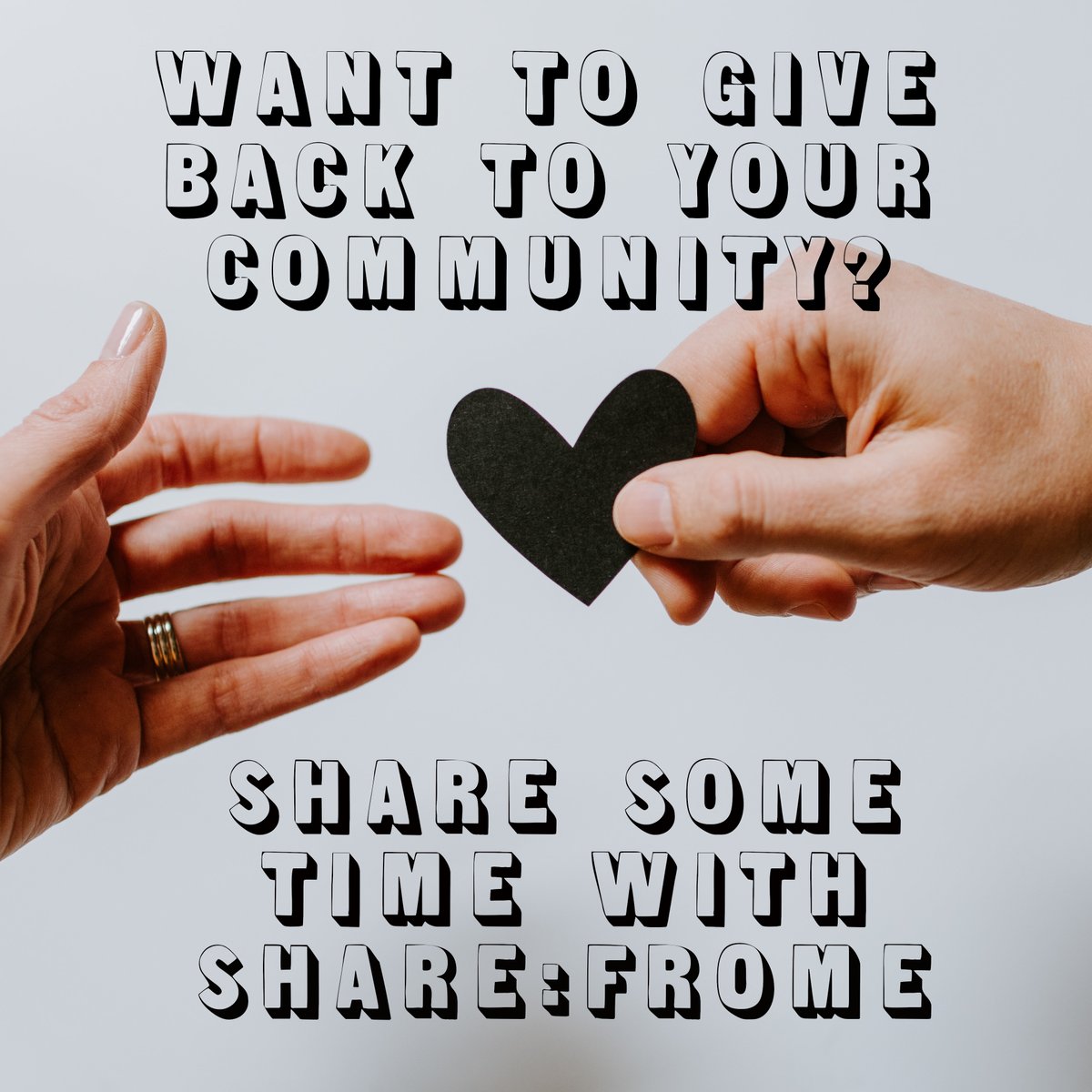 SHARE:Frome - A Library of Things (@sharefrome) on Twitter photo We are looking for volunteers to give 1-4 hours per week! P.S. We also offer our volunteers FREE Subscriber membership after 3 months!
Head to our website to apply: sharefrome.org/volunteerform/, email us at borrow@sharefrome.org or come down to the shop for a chat!
#volunteer #share We are looking for volunteers to give 1-4 hours per week! P.S. We also offer our volunteers FREE Subscriber membership after 3 months!
Head to our website to apply: sharefrome.org/volunteerform/, email us at borrow@sharefrome.org or come down to the shop for a chat!
#volunteer #share
