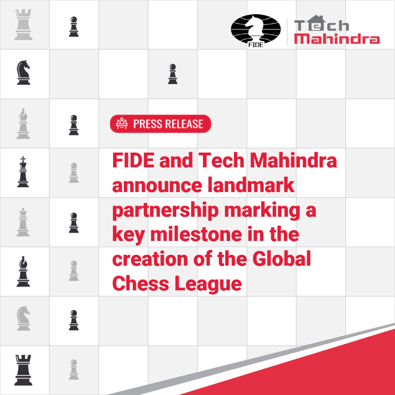 tech_mahindra's tweet photo. We are delighted to announce the landmark partnership with @FIDE_chess for the Global Chess League along with @vishy64theking as mentor &amp; partner

Game on: https://t.co/ZgMGvUHGCp

#unlockTheNxtNow