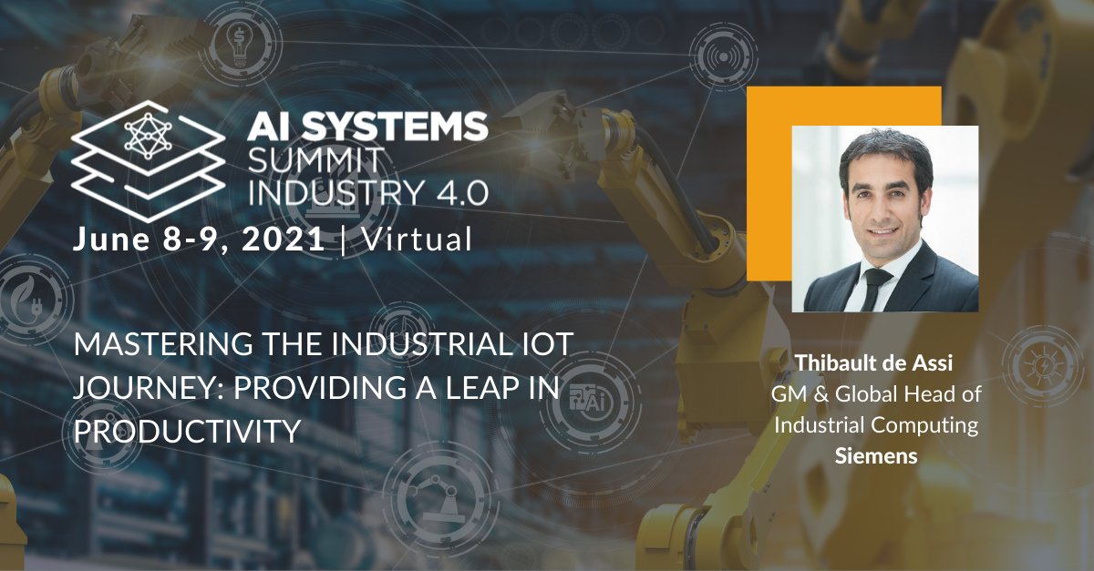 On the 9th of June, <a href="/ThibaultDeAssi/">Thibault De Assi</a> will be giving a Keynote Speech at AI System Summit. Tune in to explore how to master the industrial IoT journey!

Register here: hubs.ly/H0PBW520

#AISystemsSummit #AI #AISystemsIndustry #industry40