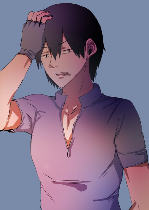 落書きで、弱ペダの荒北さん描きました。ちなみに2枚目は今描いてるエロ漫画の竿役です 