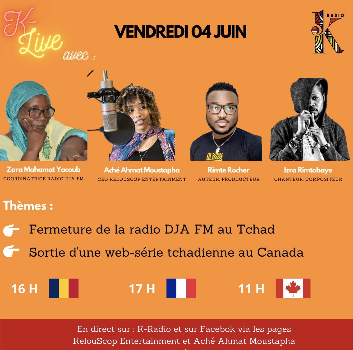 ACHEAHMATCAREY's tweet photo. 🚨 Plus que quelques heures avant le K-Live. Merci d’avance à tous nos invités.

👉🏻https://t.co/xtqp22935L https://t.co/TYFRwOm1V1