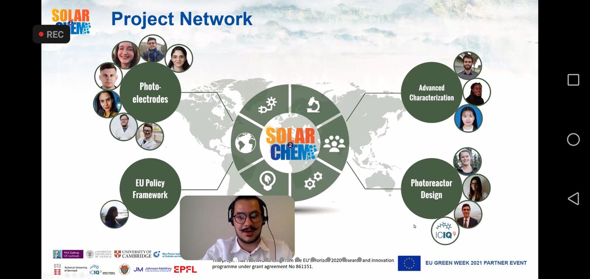 solar2chem's tweet photo. Special shoutout to @Gadolini_Seba and Joko Odutola for representing the #Solar2Chem project 👏🏻 Indeed, training the next generation of leaders in the field is an important step to achieving our sustainable development goals. 

#EUGreenWeek2021 #H2020 #MSCA
@MSCActions https://t.co/mH2yzMCdAR