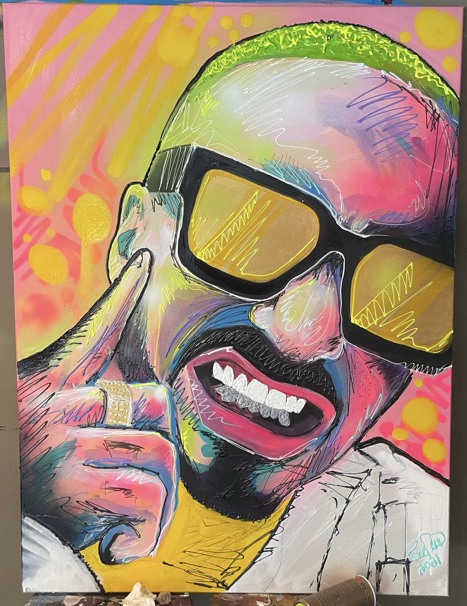 RiveraAtelier's tweet photo. please tag @JBALVIN   36x48 painting.  

#Colombia #JBalvin #jbalvin #reggeaton #art #arte #artist https://t.co/K9Y1PTkIVe